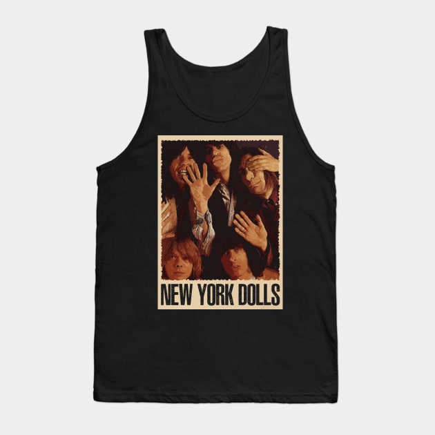 Street Rock Chronicles New York Dolls' Music And Moments Tank Top by ElenaBerryDesigns